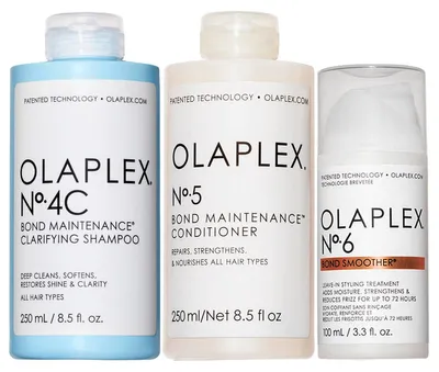 Produktbild von Olaplex Set No. 4C, 5 & 6 – Clarifying Shampoo Conditioner Leave-In Se
