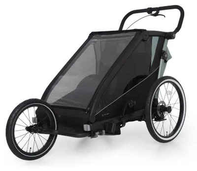 Produktbild von Muuvo Trail Fahrradanhänger Kinderwagen Anhänger Jogger 3in1 Green
