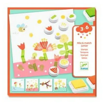 Image de DJECO Set de tampons fleurs