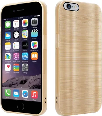 Produktbild von Cadorabo Hülle für Apple iPhone 6 PLUS / 6S PLUS Schutz Hülle in Gold Handyhülle TPU Silikon Etui Case