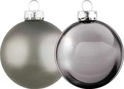 Image de Arti Casa Boules de Noël argent - Set de boules de Noël en verre 6 pièces - Décoration de Noël pour l'intérieur - Décoration de Noël ∅ 8cm