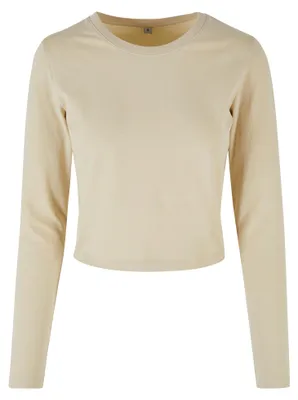 Produktbild von Build Your Brand - kurzes T-Shirt für Damen, Langärmlig TN3024 (XXL) (Sand)
