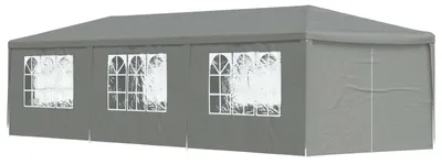 Obrázok produktu pre Párty stan 900 x 300 x 255 cm Svetlosivá PE a oceľ