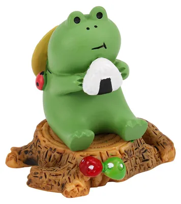 2 Miniatur-Froschfiguren, Harz, lustig, für Garten & Schreibtisch