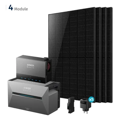 Produktbild von Anker Solix Power Dock Balkonkraftwerk 2000W mit Speicher – inkl. anker solix Solarbank 3 E2700 Pro