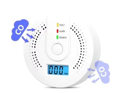 Zdjęcie produktu dla DETEKTOR ALARM CZUJNIK GAZU TLENKU WĘGLA I DYMU 2W1 CO LCD,sensor CO ochrona przeciwpożarowa domu, garażu