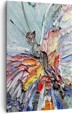 Produktbild von Bild auf Leinwand - Leinwandbild - Einteilig - Vogel Natur Farbe - 80x120cm - Wand Bild - Wanddeko - Wandbilder - Leinwanddruck - Wanddekoration - Leinwand bilder - Wandbild - PA80x120-3594