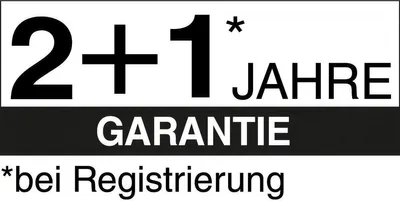 A marketing graphic indicating a warranty offer.