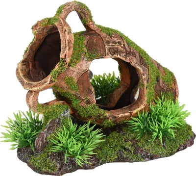 Produktbild von Flamingo Aquarium Dekoration Moza Krug + Pflanze, Maße: 16 x 11 x 13 cm