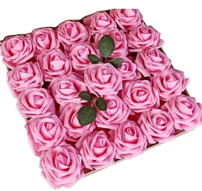 Image de Fleurs artificielles, polyvalentes pour les événements, avec éclairage intégré, couleur rose