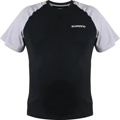 Produktbild von SHIMANO T-Shirt, XXL, schwarz-weiß, SHSSSBLXXL