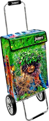 Produktbild von James Einkaufstrolley - VOGEL-GRYFF - stabiler Einkaufswagen mit individuellem Design - mehrfarbig: bunt in Ausführung: Chrome19