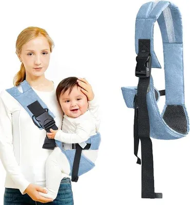 Productafbeelding van Heupdrager Baby - Draagzak - Comfortabel Dragen - Ergonomisch Ontwerp - Tot 25 kg - Blauw