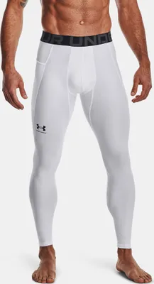 Immagine prodotto di Under Armour Uomo HeatGear Tights Leggings - 1361586, colore:Bianco, tessuto:L