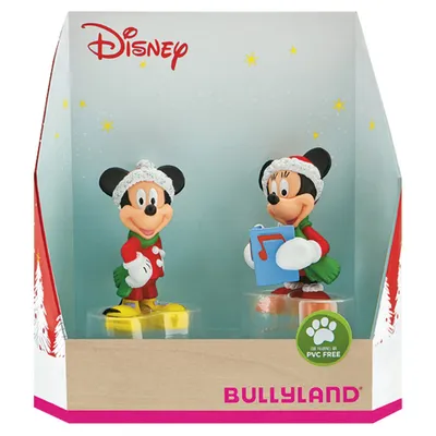 Immagine prodotto di Bullyland Disney confezione regalo con 2 figure di Topolino Natale 8 - 10 cm BULA15074
