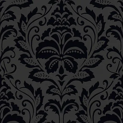 Image de Profhome 255426-GU Papier peint baroque mat noir 5,33 m2