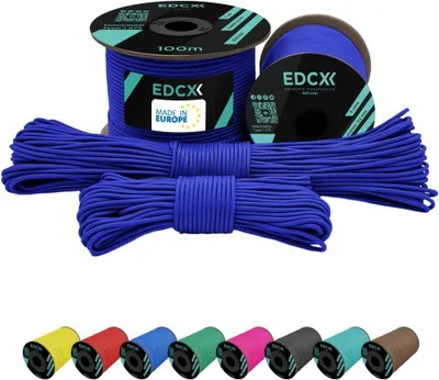 Imagen del producto de Cuerda paracord de 2 mm, de 3 hebras, 100% nylon, 50 metros, ideal para actividades al aire libre