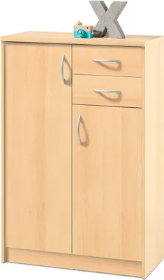 Produktbild von Kommode Beistellschrank Anrichte Standschrank Holzkommode Schrank "Olli IV" Buche