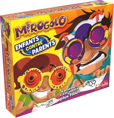 Image de Jeu de Société Mirogolo Enfant contre Parents, GOLIATH, Jeu d'équipe, Lunettes délirantes