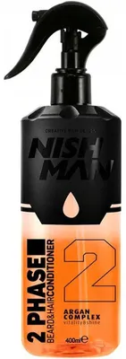 Obrázek produktu pro NISHMAN 2-fázový kondicionér pro vousy a vlasy, 400 ml - 02 (s obsahem arganového oleje)
