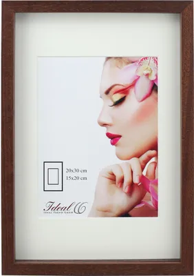 Produktbild von 3D Objektrahmen Holz Bilderrahmen Wanddeko Collage Poster Shirt Trikot Rahmen HR - Farbe: Braun | Format: 30x40