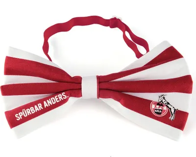 Produktbild von 1. FC Köln Fliege rot/weiß im Ringel-Design mit FC Logodruck