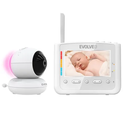 Produktbild von EVOLVEO BabyMonitor NL4, Babyphone mit Nachtlicht und drehbarer Kamera