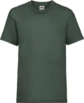 Image de Fruit of the Loom T-shirt pour enfants, manches courtes BC329 (14-15 ans (164)) (Vert bouteille)
