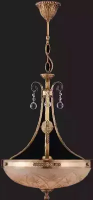 Image de Lustre Lampe de plafond Lustre Lampe Verre Or Marron