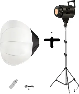 Image de Trépied d'éclairage, design pliable, réglable en hauteur, kit de boîte à lumière blanche