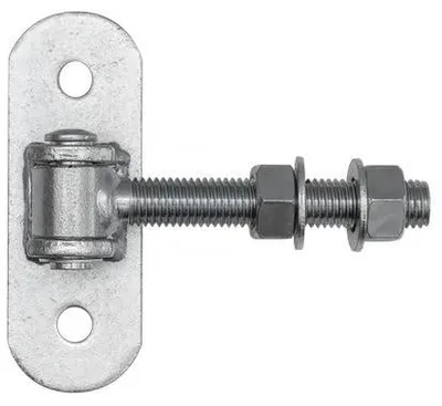 Obrázek produktu pro LogistSystem Nastavitelný závěs na vrata, pozinkovaný, M18, deska 140 x 50 mm, 1 ks, svařitelný, 61.068.18