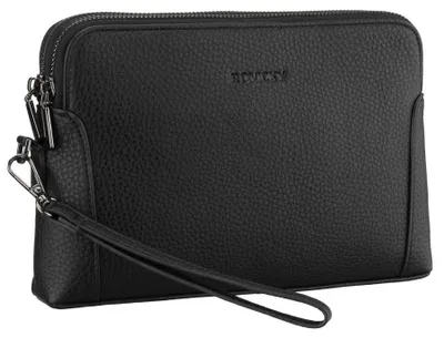 Obrázek produktu pro Rovicky Pánská černá saszetka z ekologické kůže 25x15 cm sada na ruku zip