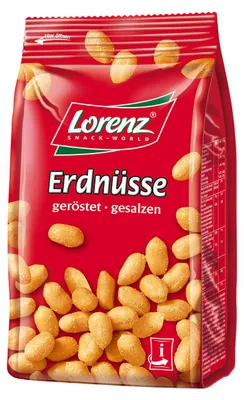 Obrázek produktu pro Lorenz arašídy pražené a solené arašídová jádra snack 200g