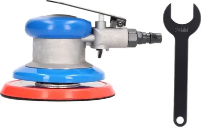 Image de Ponceuse excentrique pneumatique professionnelle pour le travail du bois, 10 000 tr/min, 5 pouces