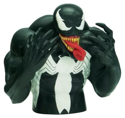 Produktbild von Monogram Venom Bust Bank, Marvel Heroes, Schwarz, Weiß, PVC, 1 Stück(e)
