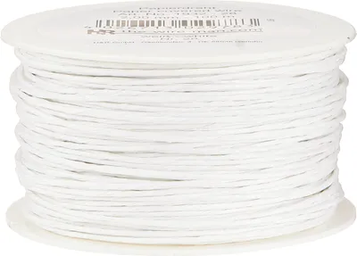 Produktbild von Papierdraht Weiß 2mm 100m - Deko-Draht, Basteldraht, Hochzeit, Taufe, Blumen, Tischdeko
