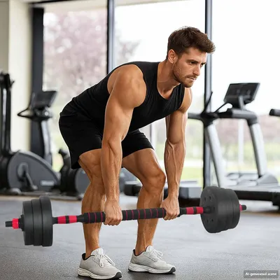 Immagine prodotto di Set di Manubri 4-in-1 30kg Nero e Rosso