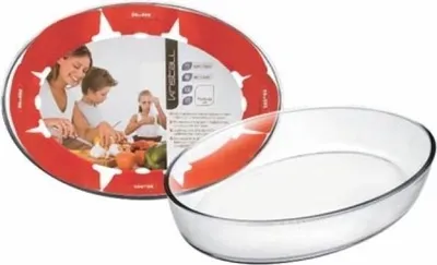 Produktbild von Ovale Glasbackform 35x25x6,5cm