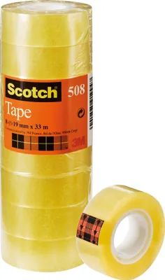 Image de Ruban adhésif transparent Scotch 508 19 mm x 33 m | 8 pièces