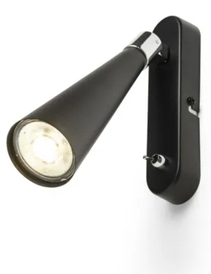 Produktbild von RED - DESIGN RENDL RENDL ALEXIS Wandstrahler schwarzchrom 230V GU10 5W R14467