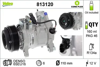 Zdjęcie produktu dla Kompresor klimatyzacji VALEO 813120
