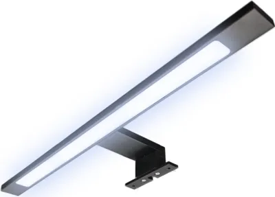 Produktbild von LED Badleuchte schwarz 450mm Spiegellampe Aufbauleuchte neutralweiß