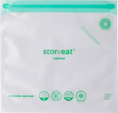 Obrázok produktu pre Mastrad Smart Vacuum Bag veľkosť S, Sous-Vide vrecko, vrecko na uchovávanie čerstvých potravín, 10 ks, 1,3 l, F93862