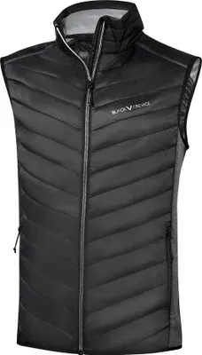 Produktbild von BLACK CREVICE - Herren Outdoor Hybrid Steppweste | Farbe: Schwarz | Größe: XL