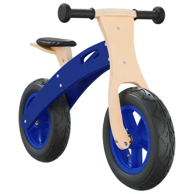 Image de Vélo d'équilibre pour enfants avec pneus pneumatiques bleu
