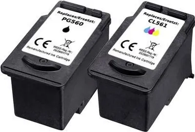 Image de Renkforce Encre Combi Pack Remplace Canon PG-560 + CL-561 (3713C006) Compatible Noir, Cyan, Magenta, Jaune RF-I-C-PG560CL561BKCMY2PK RF-5706084 (RF-5706084)