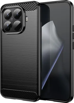 Obrázok produktu pre TPU puzdro pre Xiaomi 15T Pro 5G Carbon Fibre Design Texture Protection Cover Black