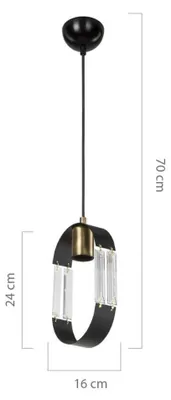 Immagine prodotto di Lampada a sospensione Nova  pendente nero