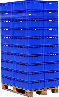 Produktbild von Palette E2- Kisten - 40 Stück - blau