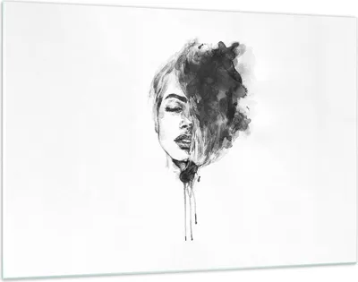 Produktbild von Bilder auf glas - Einteilig - Frau Gesicht Abstraktion - 120x80cm - Glasbilder - Wandbilder - Bilder - zum Aufhängen bereit - Wanddekoration aus Glas - Glas Bilder - Wandbild auf Glas - GAA120x80-4934